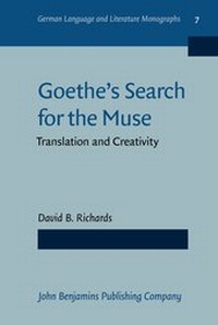 Enlarge image Cover: Goethe's Search for the Muse - John Benjamins Publishing Co
