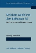 Cover: Strickers Daniel von dem Bluehenden Tal - John Benjamins Publishing Co