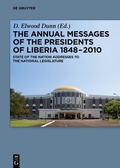 Cover: The Annual Messages of the Presidents of Liberia 1848-2010 - De Gruyter Saur