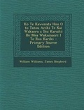 Cover: Ko Te Kawenata Hou O to Tatou Ariki Te Kai Wakaora a Ihu Karaiti - Nabu Press