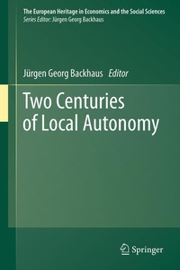 Enlarge image Cover: Two Centuries of Local Autonomy - Springer