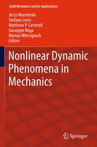 Enlarge image Cover: Nonlinear Dynamic Phenomena in Mechanics - Springer