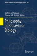 Cover: Philosophy of Behavioral Biology - Springer