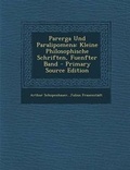 Cover: Parerga Und Paralipomena - Nabu Press