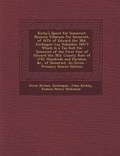 Cover: Kirby's Quest for Somerset - Nabu Press