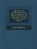 Cover: Marianisches Niederosterreiich - Nabu Press