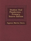 Cover: Studien Und Plaudereien - Nabu Press