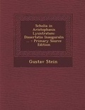 Cover: Scholia in Aristophanis Lysistratam - Nabu Press