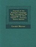 Cover: Journal of the Waterloo Campaign - Nabu Press