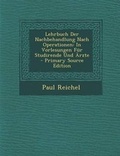Cover: Lehrbuch Der Nachbehandlung Nach Operationen - Nabu Press