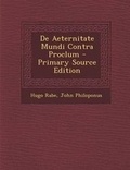 Cover: De Aeternitate Mundi Contra Proclum - Nabu Press