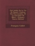 Cover: Fait Inedit de La Vie de Pascal - Nabu Press