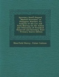 Cover: Secretary Root's Record. Marked Severities in Philippine Warfare - Nabu Press