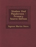 Cover: Studien Und Plaudereien - Nabu Press