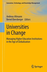 Enlarge image Cover: Universities in Change - Springer