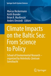Enlarge image Cover: Climate Impacts on the Baltic Sea: From Science to Policy - Springer