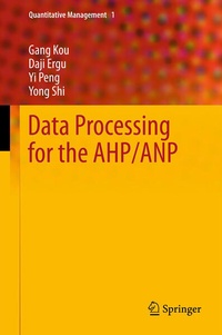 Enlarge image Cover: Data Processing for the AHP/ANP - Springer