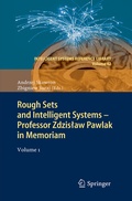 Cover: Rough Sets and Intelligent Systems - Professor Zdzislaw Pawlak in Memoriam - Springer