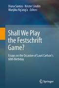 Cover: Shall We Play the Festschrift Game? - Springer