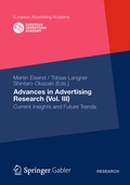 Cover: Advances in Advertising Research (Vol. III) - Springer Gabler