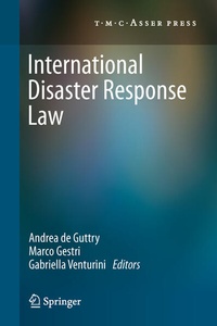 Bild: International Disaster Response Law - T.M.C. Asser Press