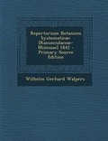 Cover: Repertorium Botanices Systematicae - Nabu Press