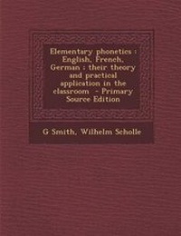 Enlarge image Cover: Elementary Phonetics - Nabu Press