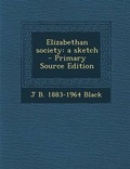 Cover: Elizabethan Society - Nabu Press
