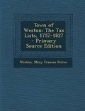 Cover: Town of Weston - Nabu Press