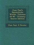 Cover: Jean Paul's Sammtliche Werke, Volumes 44-46 - Nabu Press