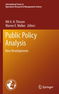 Enlarge image Cover: Public Policy Analysis - Springer