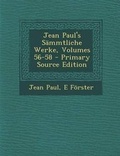 Cover: Jean Paul's Sammtliche Werke, Volumes 56-58 - Nabu Press