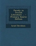 Cover: Parody in Jewish Literature ... - Nabu Press