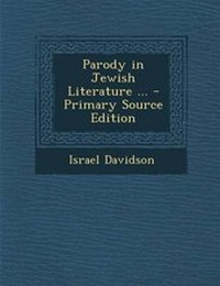 Enlarge image Cover: Parody in Jewish Literature ... - Nabu Press