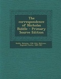 Cover: Correspondence of Nicholas Biddle - Nabu Press