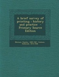 Enlarge image Cover: Brief Survey of Printing - Nabu Press