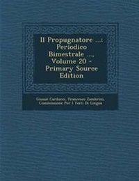 Enlarge image Cover: Il Propugnatore ... - Nabu Press