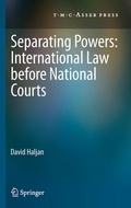 Abbildung von: Separating Powers: International Law before National Courts - T.M.C. Asser Press