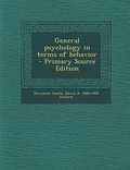 Cover: General Psychology in Terms of Behavior - Nabu Press