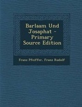 Cover: Barlaam Und Josaphat - Nabu Press