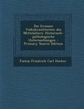 Cover: Die Grossen Volkskrankheiten Des Mittelalters - Nabu Press