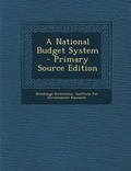 Cover: National Budget System - Nabu Press