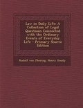 Cover: Law in Daily Life - Nabu Press
