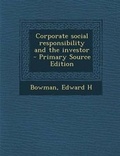 Cover: Corporate Social Responsibility and the Investor - Nabu Press