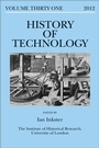 Cover: History of Technology Volume 31 - Bloomsbury Academic USA