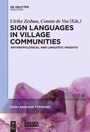 Cover: Sign Languages in Village Communities - De Gruyter Mouton