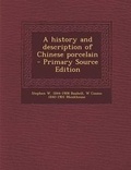 Cover: History and Description of Chinese Porcelain - Nabu Press