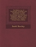 Cover: The Modern Law of Partnership - Nabu Press
