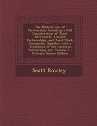 Enlarge image Cover: The Modern Law of Partnership - Nabu Press