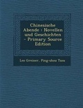 Cover: Chinesische Abende - Nabu Press